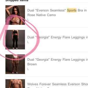 Dual energy flare leggings